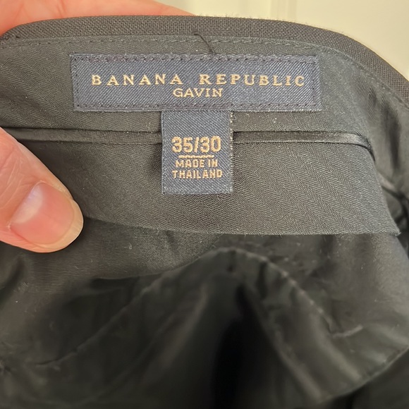 EUC Banana Republic black wool dress pants. 35/30 - Picture 2 of 9